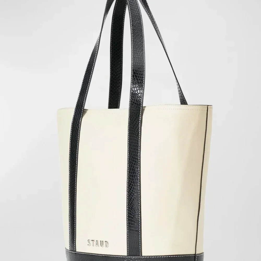 New STAUD Allora Leather Tote Bag - Picture 13 of 13